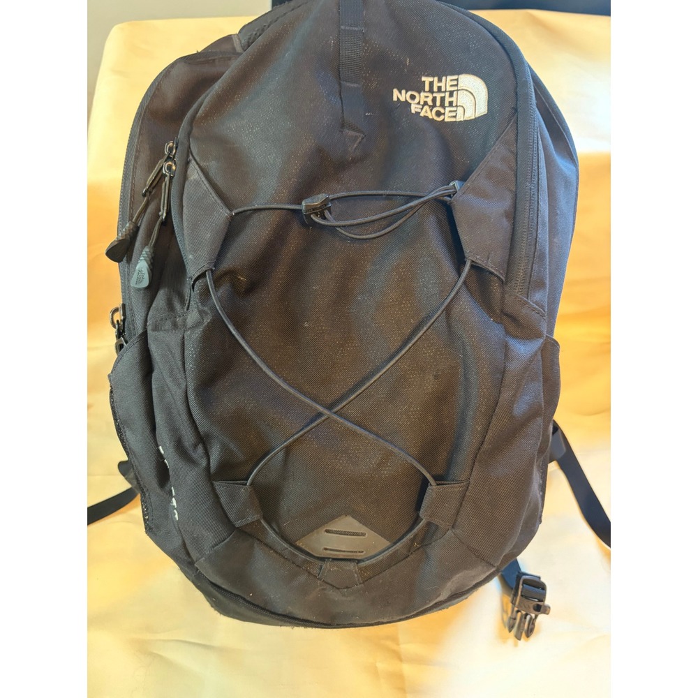 The North Face Jester Backpack Unisex Black Gorpcore Hiking Laptop Bag Bungee